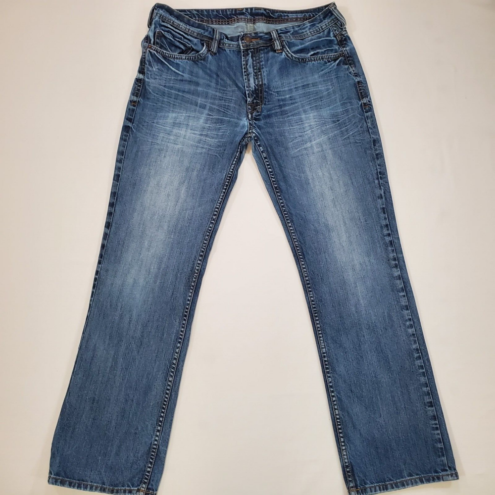 Buffalo David Bitton Jeans Driven Men 35x32 Blue Denim Regular Fit Straight Leg